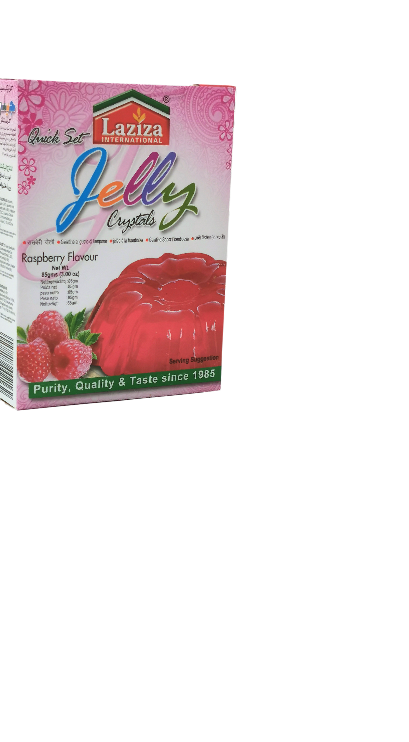 Laziza Jelly Crystals 
Raspberry Flavour