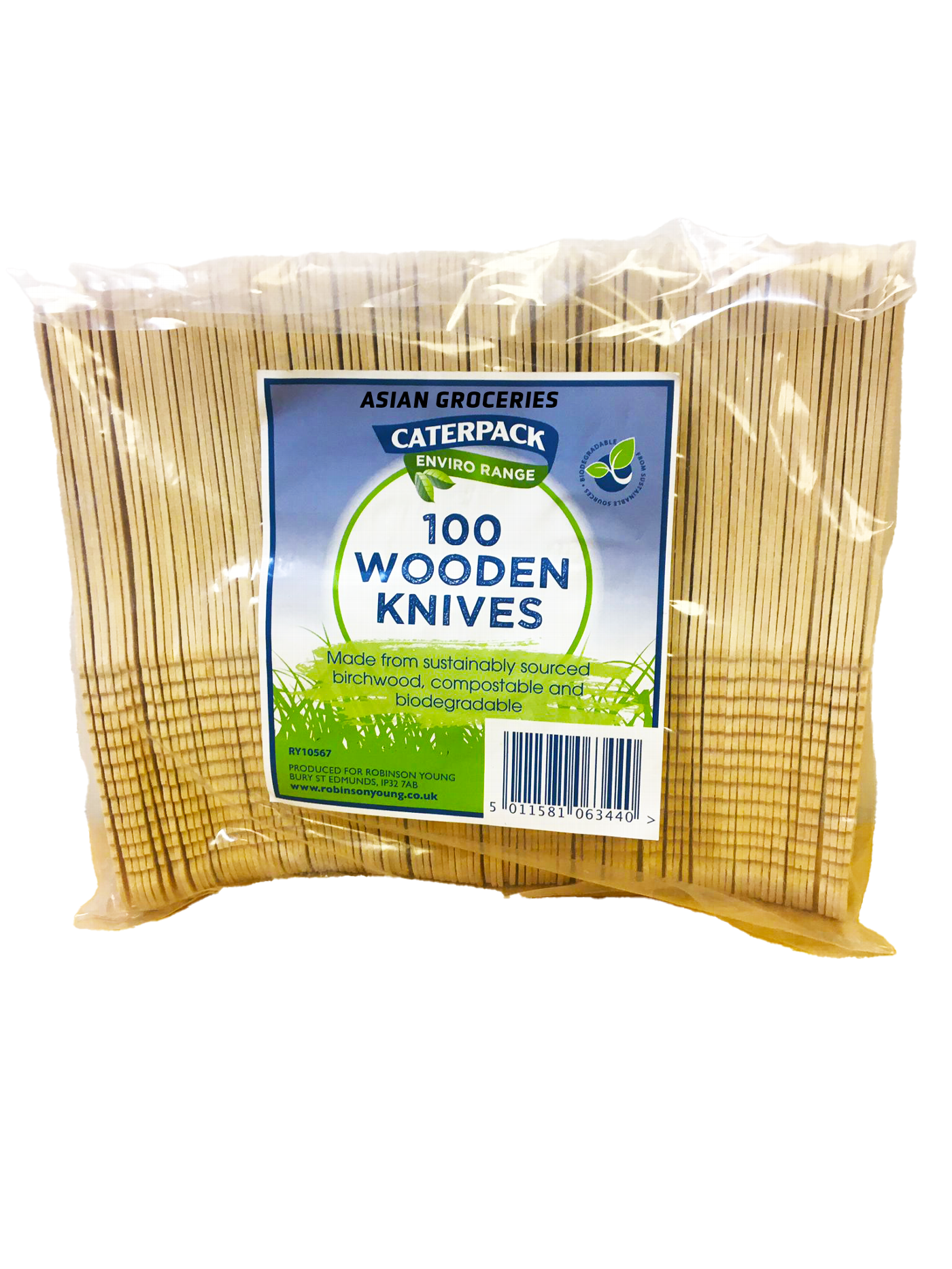 Caterpack 100 wooden Knives 