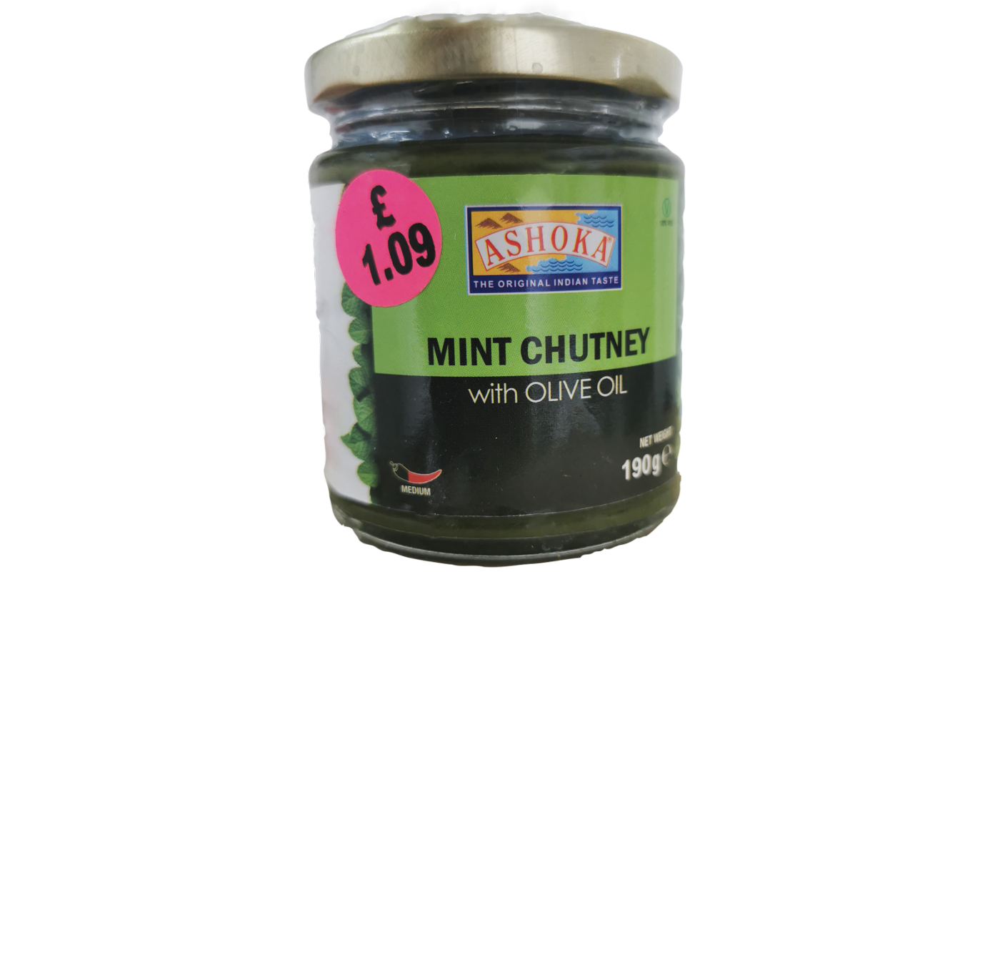Ashoka Mint Chutney with Olive Oil